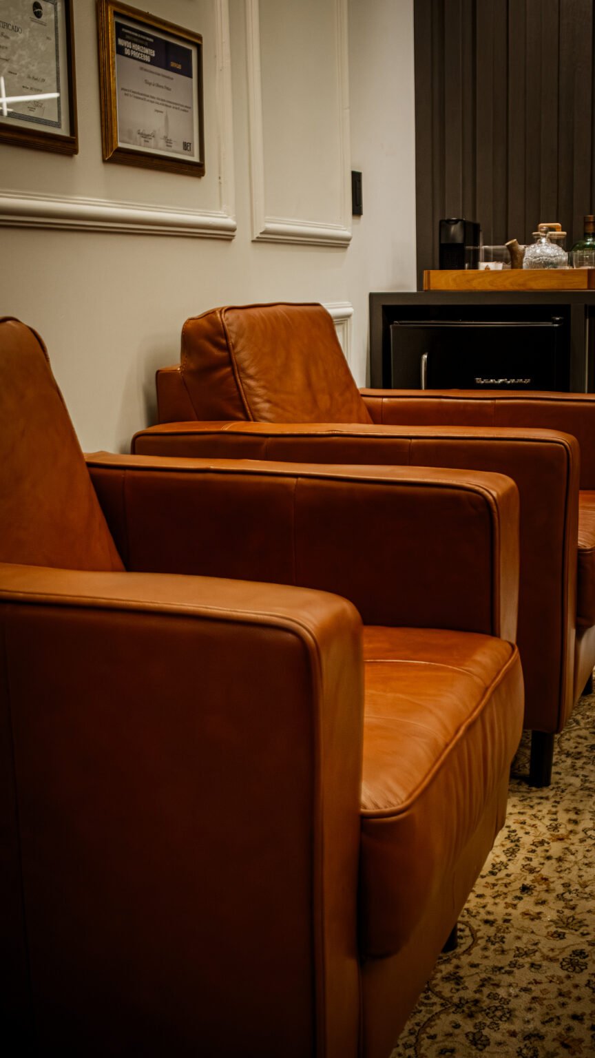 Sala de atendimento do escritório